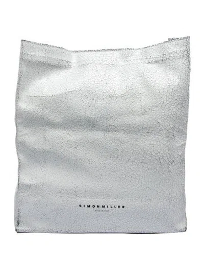 Pre-owned Simon Miller Leather Clutch In White