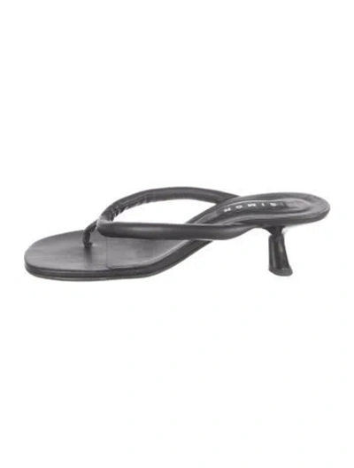 Pre-owned Simon Miller Leather Flip Flops In Black