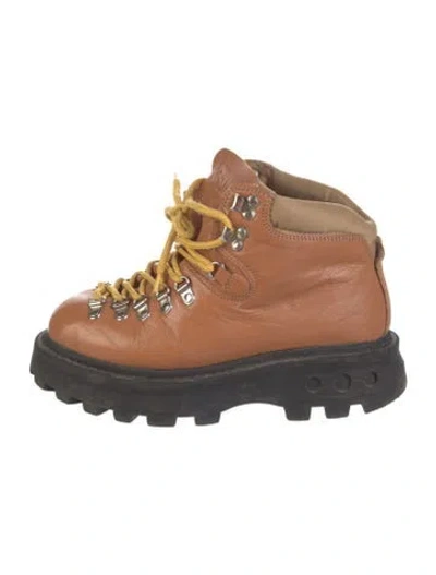 Pre-owned Simon Miller Leather Hiking Boots In Neutrals