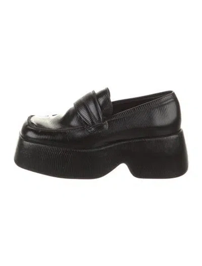Pre-owned Simon Miller Leather Loafers In Black