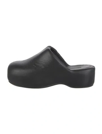 Pre-owned Simon Miller Leather Mules In Black