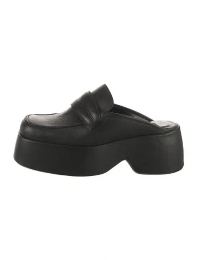 Pre-owned Simon Miller Leather Mules In Black