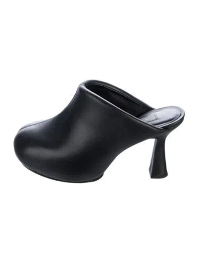 Pre-owned Simon Miller Leather Mules In Black