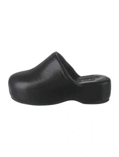 Pre-owned Simon Miller Leather Mules In Black