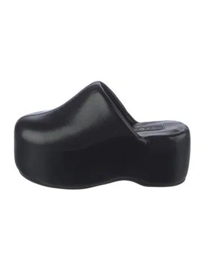 Pre-owned Simon Miller Leather Mules In Black