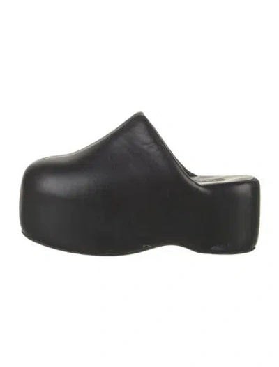 Pre-owned Simon Miller Leather Mules In Black