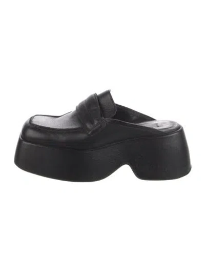 Pre-owned Simon Miller Leather Mules In Black