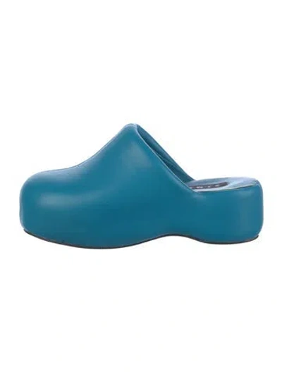 Pre-owned Simon Miller Leather Mules In Blue