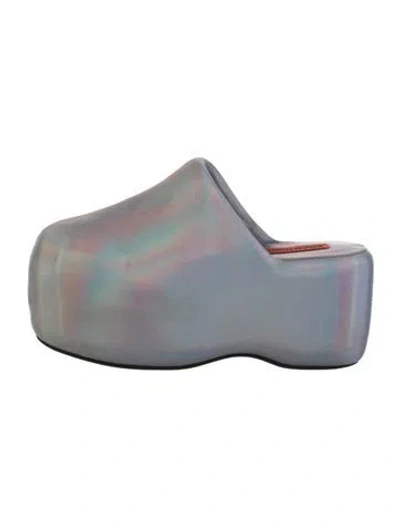 Pre-owned Simon Miller Leather Mules In Blue