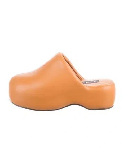 Pre-owned Simon Miller Leather Mules In Brown