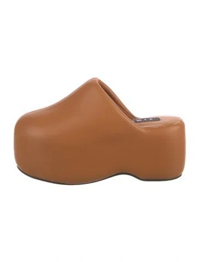 Pre-owned Simon Miller Leather Mules In Brown