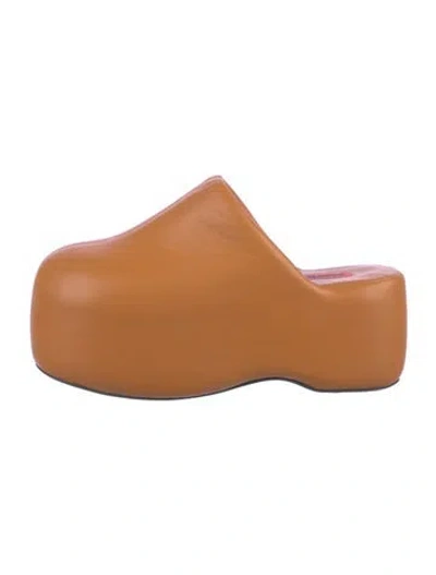 Pre-owned Simon Miller Leather Mules In Brown