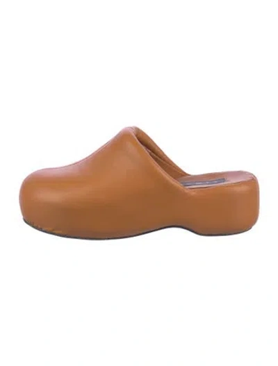 Pre-owned Simon Miller Leather Mules In Brown