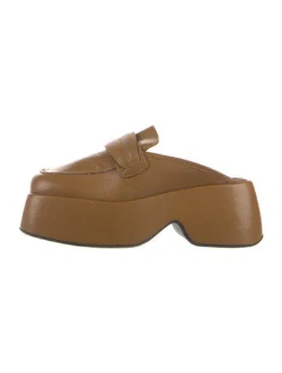 Pre-owned Simon Miller Leather Mules In Brown