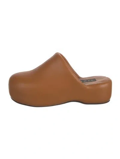 Pre-owned Simon Miller Leather Mules In Brown