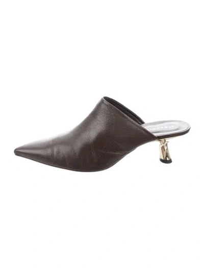 Pre-owned Simon Miller Leather Mules In Brown