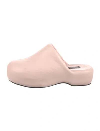 Pre-owned Simon Miller Leather Mules In Pink