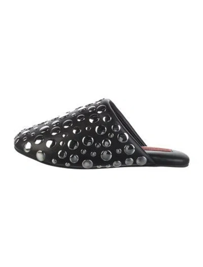 Pre-owned Simon Miller Leather Mules W/ Tags In Black