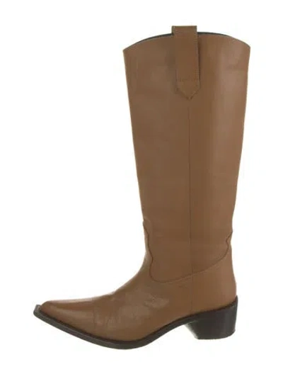 Pre-owned Simon Miller Leather Riding Boots In Brown