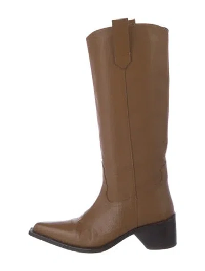 Pre-owned Simon Miller Leather Riding Boots In Brown