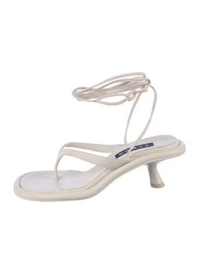 Pre-owned Simon Miller Leather Sandals In White