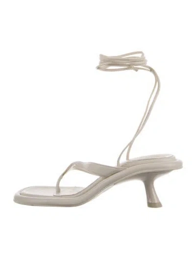 Pre-owned Simon Miller Leather Sandals In White
