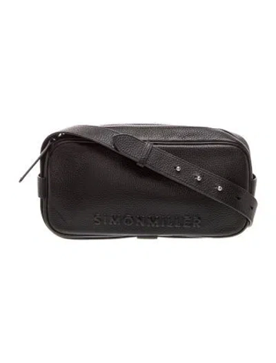 Pre-owned Simon Miller Leather Shoulder Bag In Black