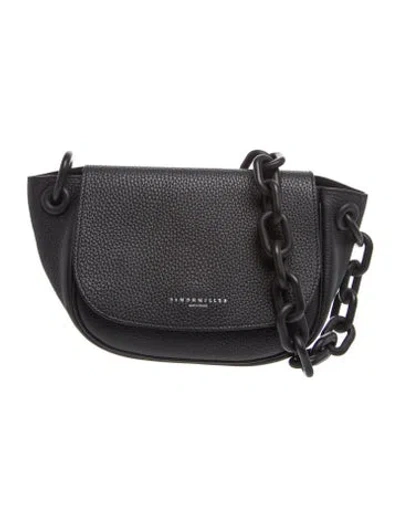 Pre-owned Simon Miller Leather Shoulder Bag In Black
