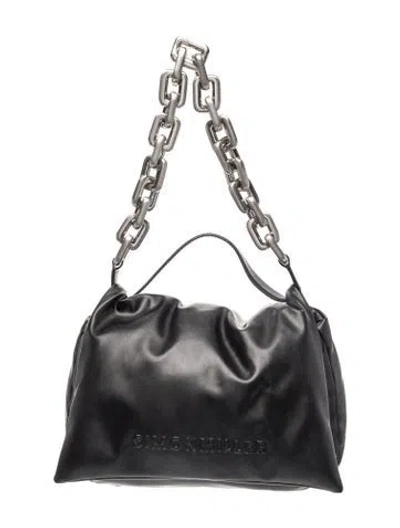 Pre-owned Simon Miller Leather Shoulder Bag In Black