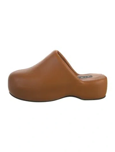 Pre-owned Simon Miller Leather Slides In Brown