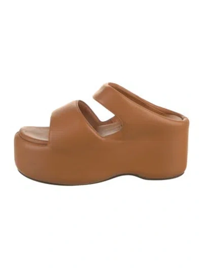 Pre-owned Simon Miller Leather Slides In Brown