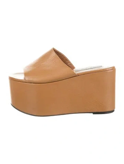 Pre-owned Simon Miller Leather Slides In Brown