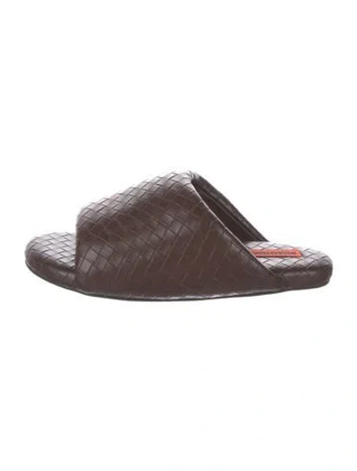 Pre-owned Simon Miller Leather Slides In Brown