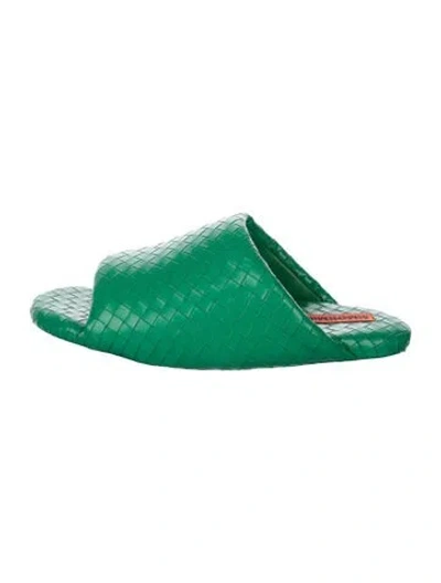 Pre-owned Simon Miller Leather Slides In Green