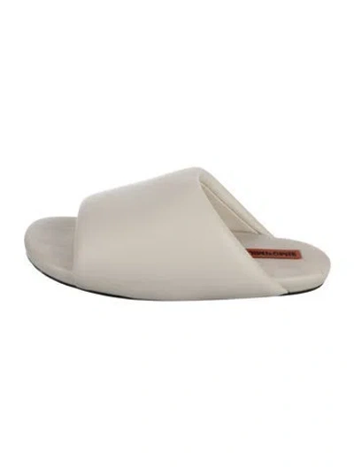 Pre-owned Simon Miller Leather Slides In Neutrals