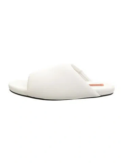 Pre-owned Simon Miller Leather Slides In White