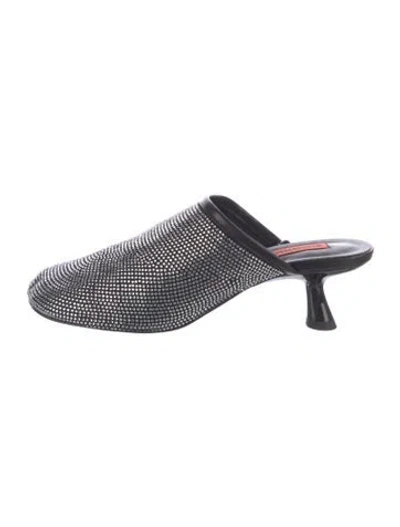 Pre-owned Simon Miller Leather Studded Accents Mules In Multi