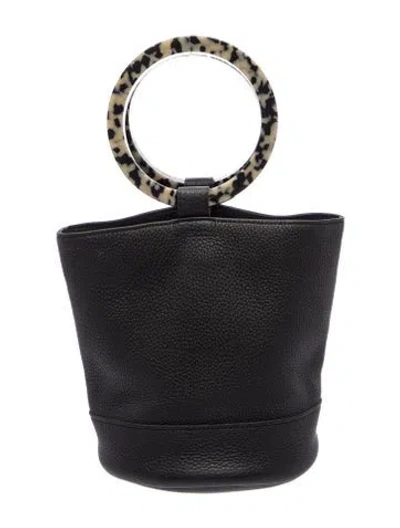 Pre-owned Simon Miller Leather Top Handle Bag In Black