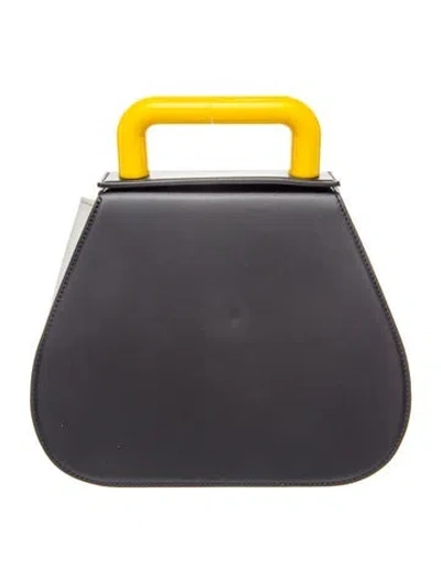 Pre-owned Simon Miller Leather Top Handle Bag In Black