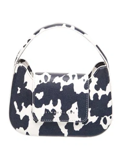 Pre-owned Simon Miller Leather Top Handle Bag In Blue