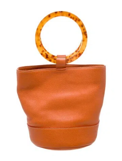 Pre-owned Simon Miller Leather Top Handle Bag In Brown