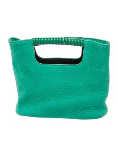 Pre-owned Simon Miller Leather Top Handle Bag In Green