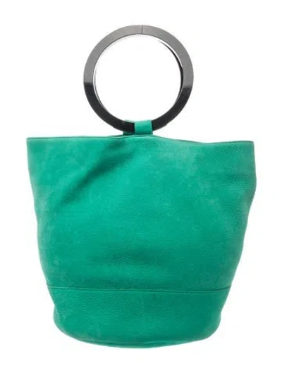 Pre-owned Simon Miller Leather Top Handle Bag In Green