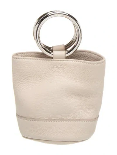 Pre-owned Simon Miller Leather Top Handle Bag In Neutral