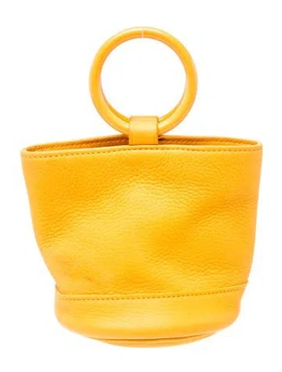 Pre-owned Simon Miller Leather Top Handle Bag In Orange