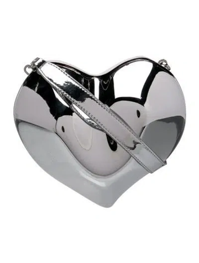 Pre-owned Simon Miller Leather Top Handle Bag In Silver