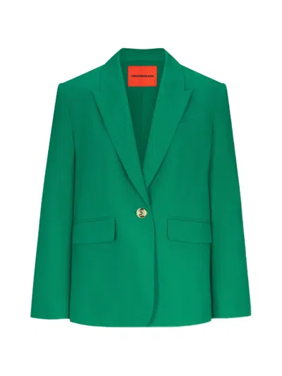Simon Miller Lennox Single-breasted Jacket In Green
