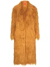 Simon Miller Lett Shaggy Faux-fur Coat In Brown