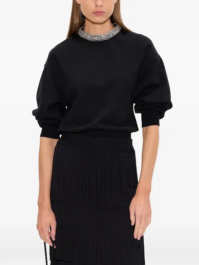 Simon Miller Lillian Crystal-embellished Sweater In Black