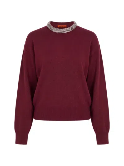 Simon Miller Lillian Embellished Sweater In Brown